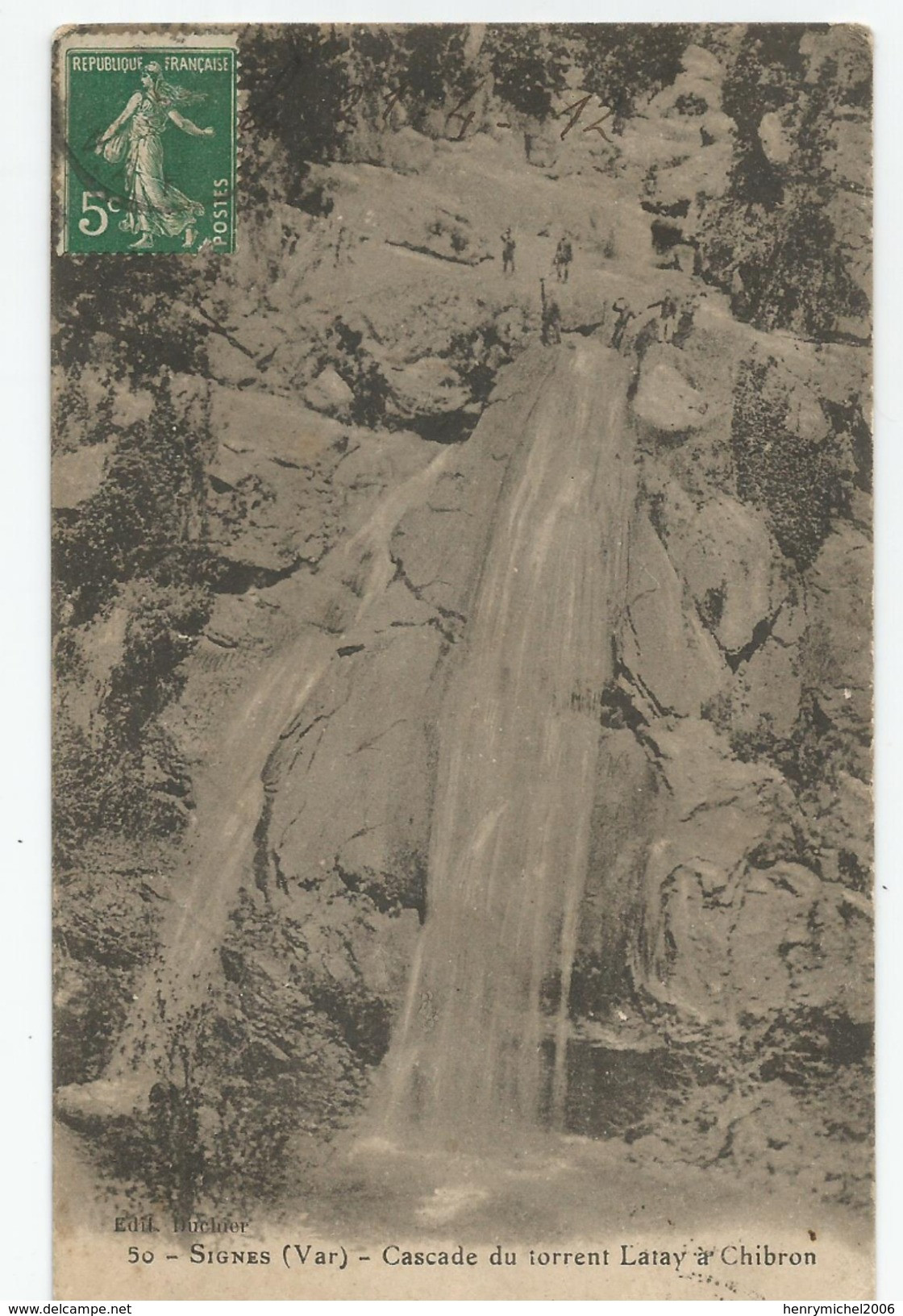 Var - 83 - Signes Cascade Du Torrent Laray A Chibron Animée 1912 - Signes