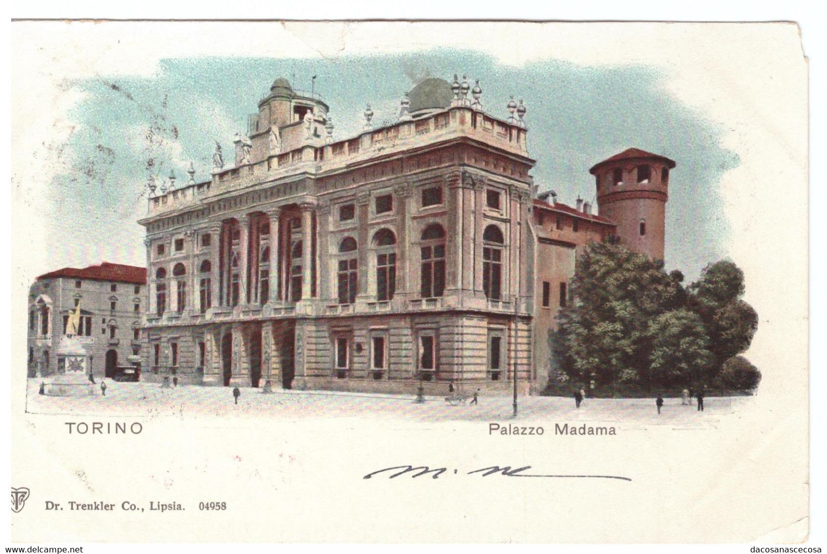 TORINO - PALAZZO MADAMA - EDIFICI - DR. TRENKLER CO., LIPSIA  - CARTOLINA -  VIAGGIATA - - Palazzo Madama