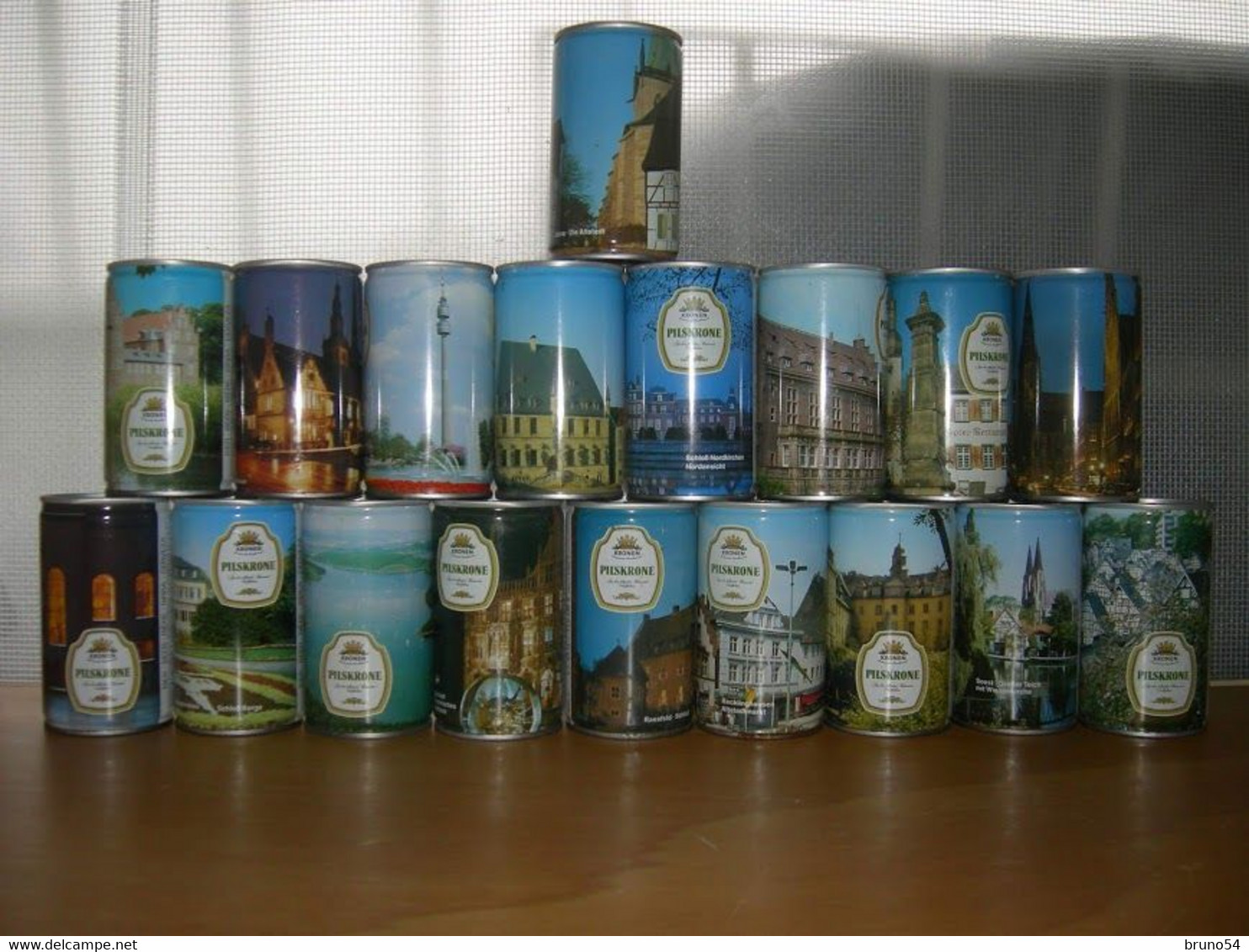 Set 18 Lattine Di Birra Pilskrone Beer Cans Bierdosen Boite Canette Biere Germany  Germania Around 30 Years Old - Lattine