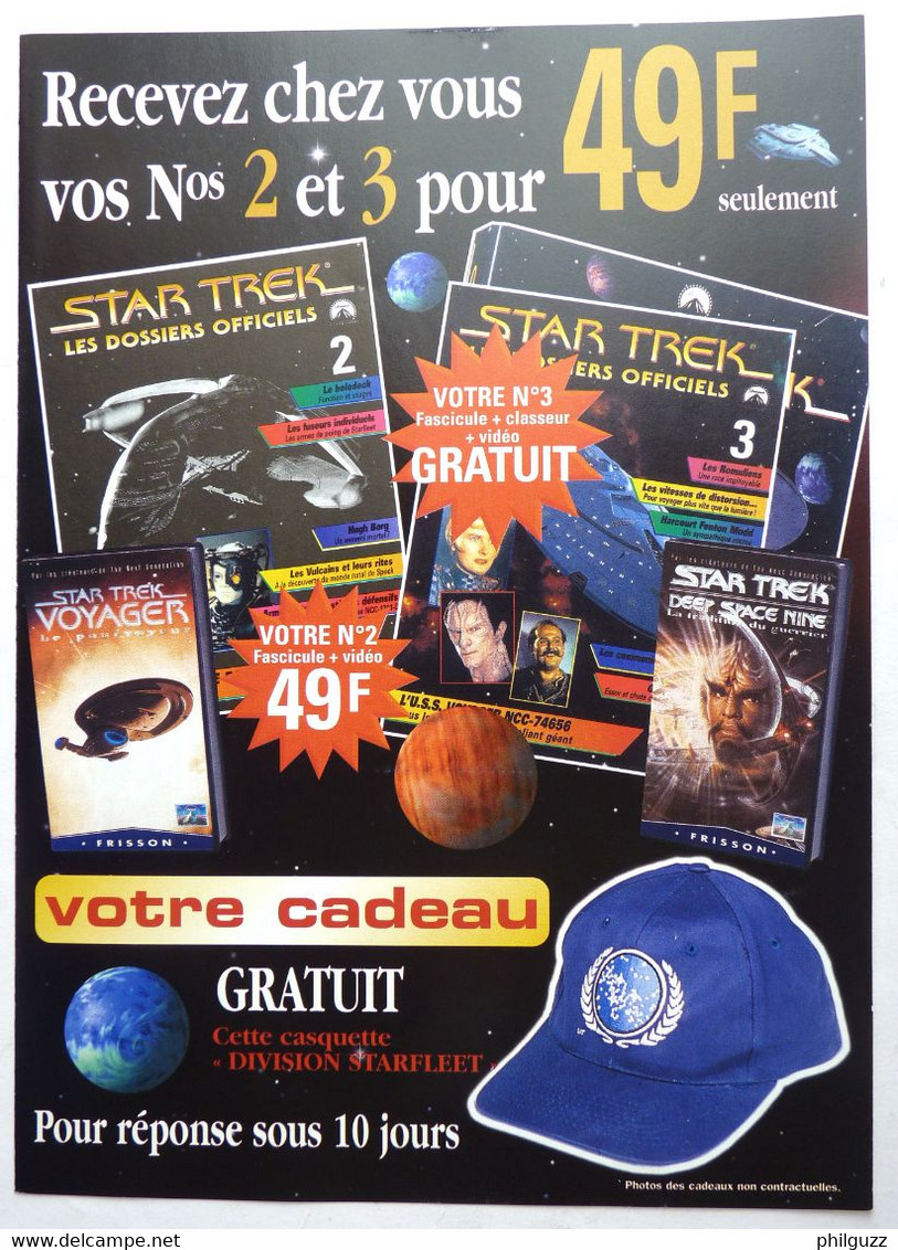 DEPLIANT  COLLECTION FABBRI Dvd STAR TREK - Herr Der Ringe