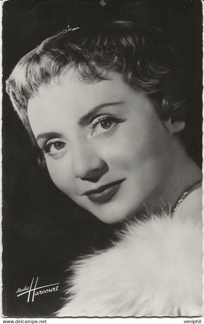 ANNIE CORDY - CARTE PHOTO -STUDIO HARCOURT- ANNEE 1950-55 - Entertainers