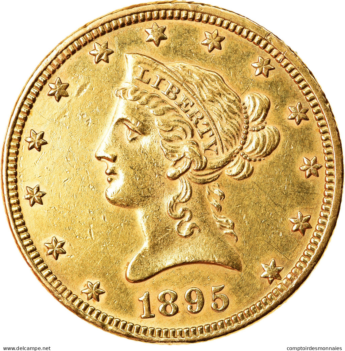 Monnaie, États-Unis, Coronet Head, $10, Eagle, 1895, U.S. Mint, Philadelphie - 10$ - Eagle - 1866-1907: Coronet Head