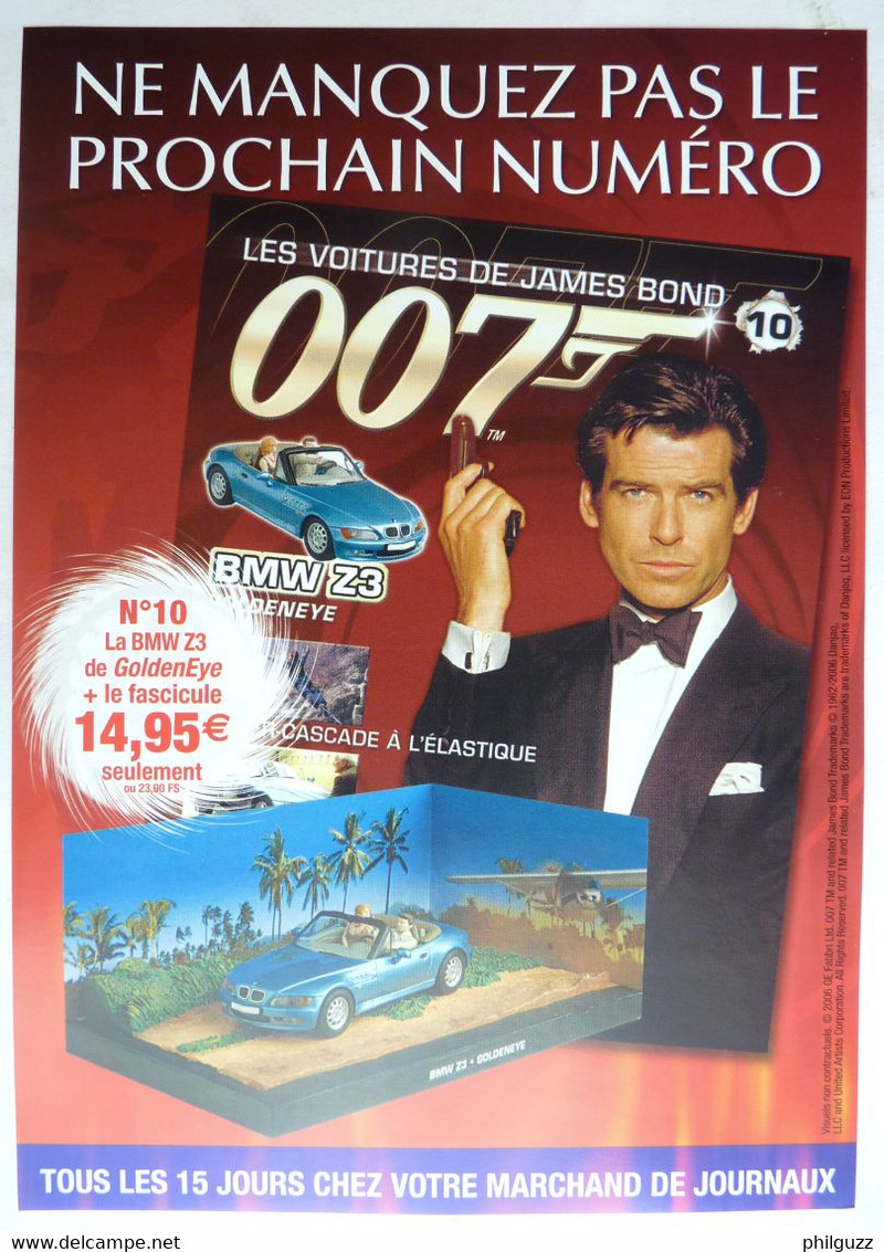 FLYERS FABBRI COLLECTION LES VOITURES DE JAMES BOND 10 - BMW Z3 - 2006 - Herr Der Ringe