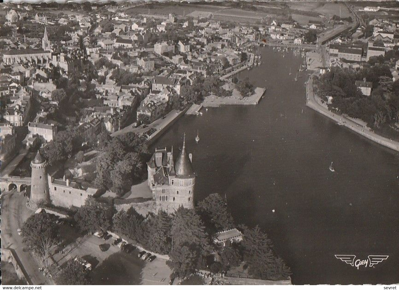 Série LA FRANCE VUE DU CIEL. - PORNIC.  CPM Dentelée RARE - Pornic