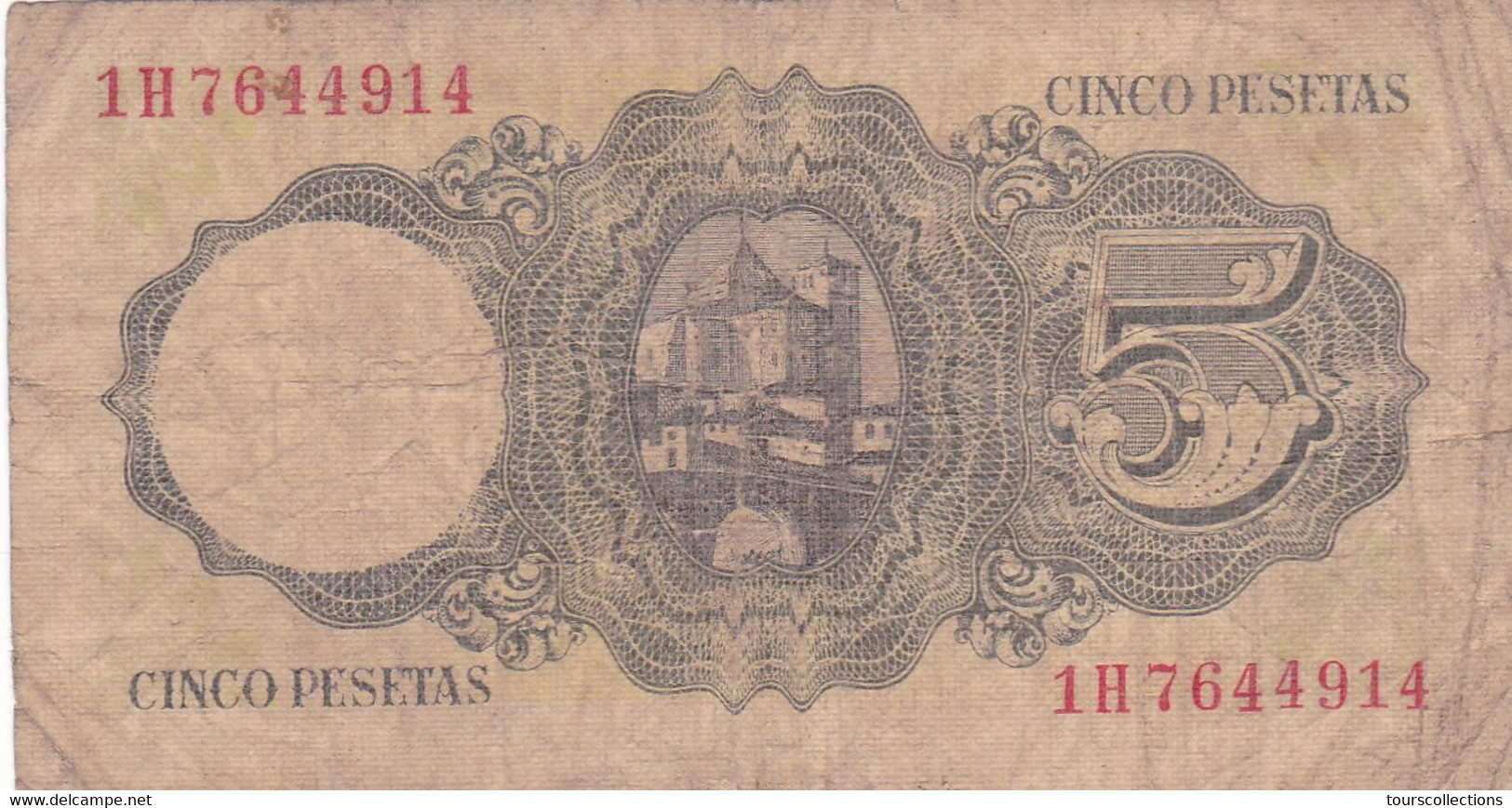 Billet ESPAGNE 5 Pesetas De 1951 - Jaime Balmes @ PICK 140 @ - 5 Peseten