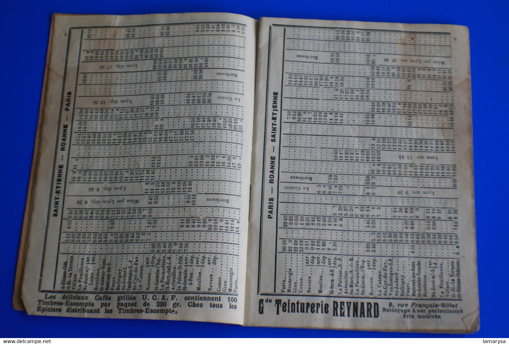 1932-INDICATEUR-Sté NATIONALE CHEMINS DE FER FRANÇAIS P.L.M/DÉPART.-☛S.N.C.F.-☛Plans Réseaux-Schéma Ligne - Europe