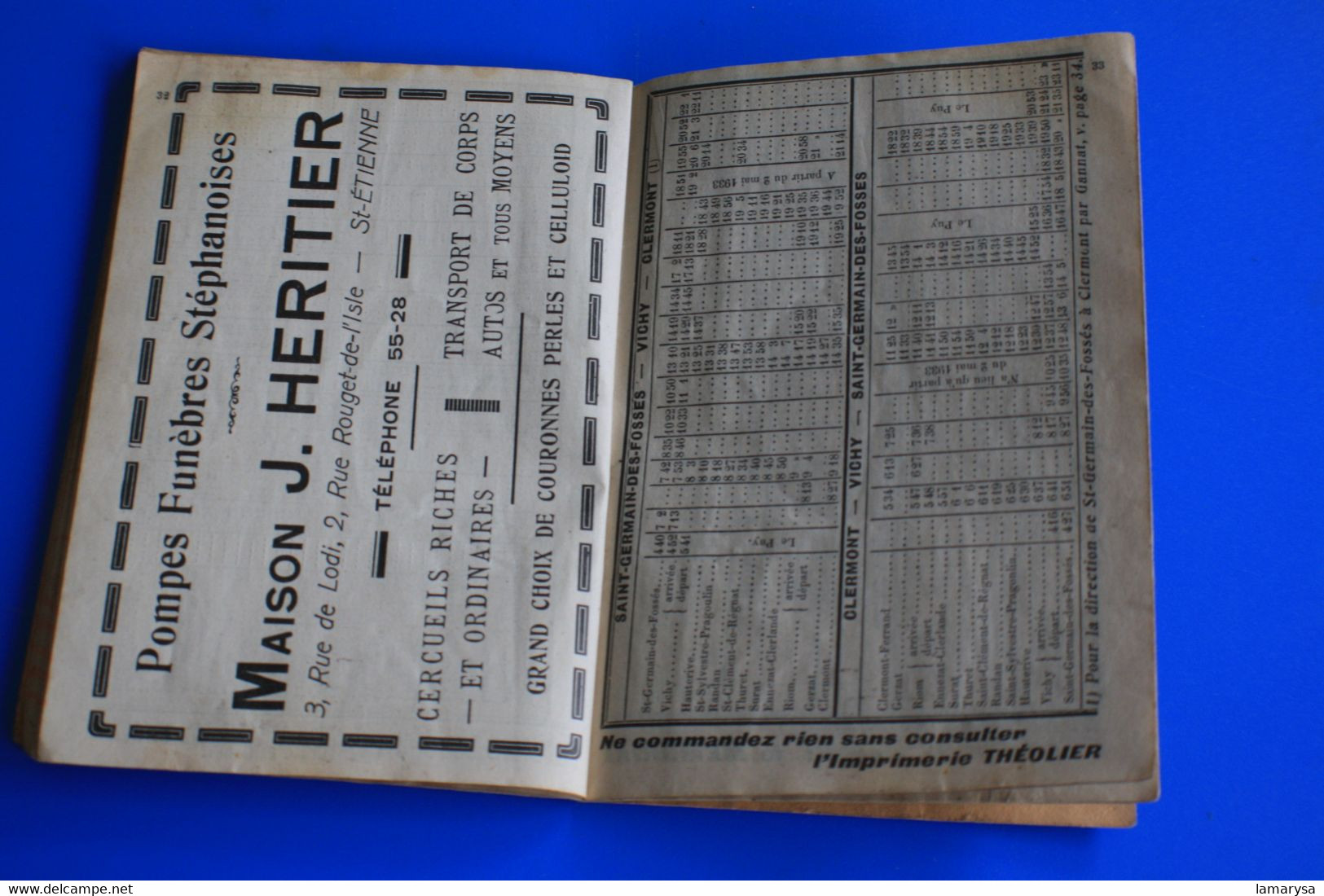 1932-INDICATEUR-Sté NATIONALE CHEMINS DE FER FRANÇAIS P.L.M/DÉPART.-☛S.N.C.F.-☛Plans réseaux-Schéma ligne