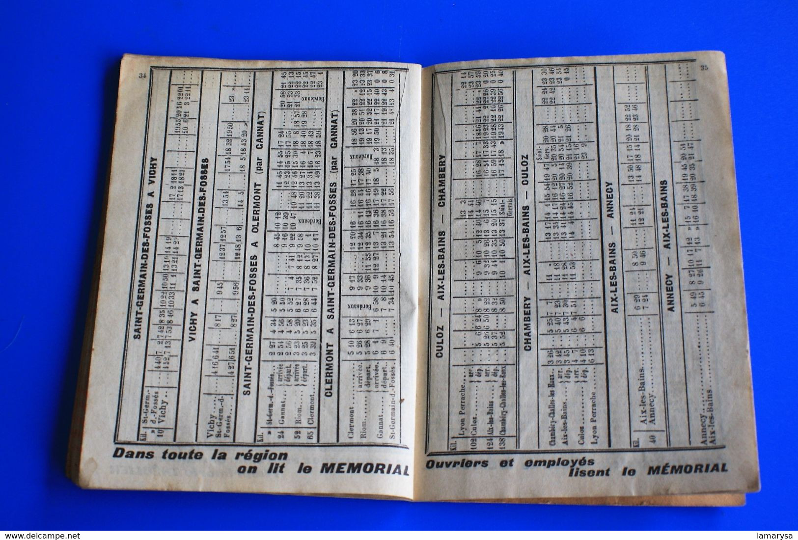 1932-INDICATEUR-Sté NATIONALE CHEMINS DE FER FRANÇAIS P.L.M/DÉPART.-☛S.N.C.F.-☛Plans réseaux-Schéma ligne