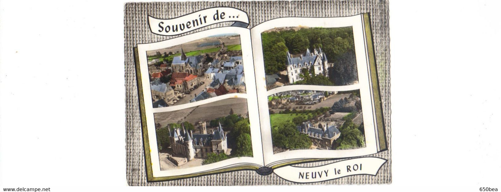 Souvenir De Neuvy Le Roy.4 Vues. - Neuvy-le-Roi