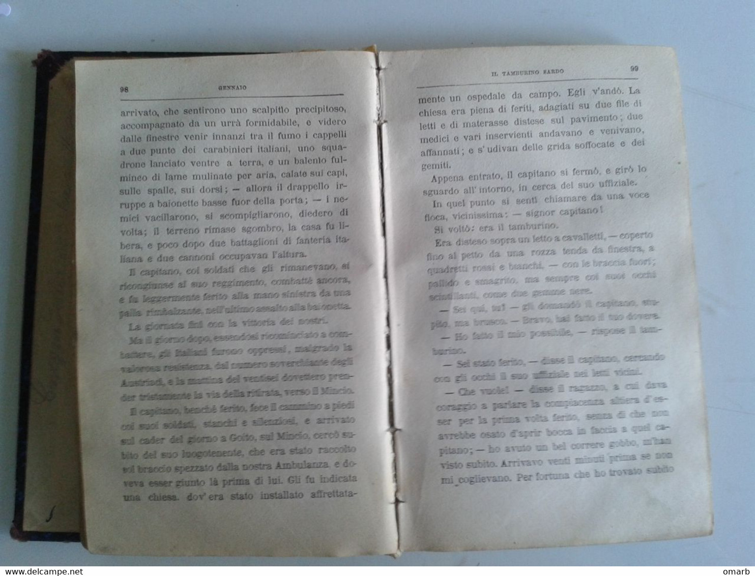 Lib437 Cuore Libro Per Ragazzi E. De Amicis Milano Edizione Treves 1904 - 316° Migliaio - Antiguos