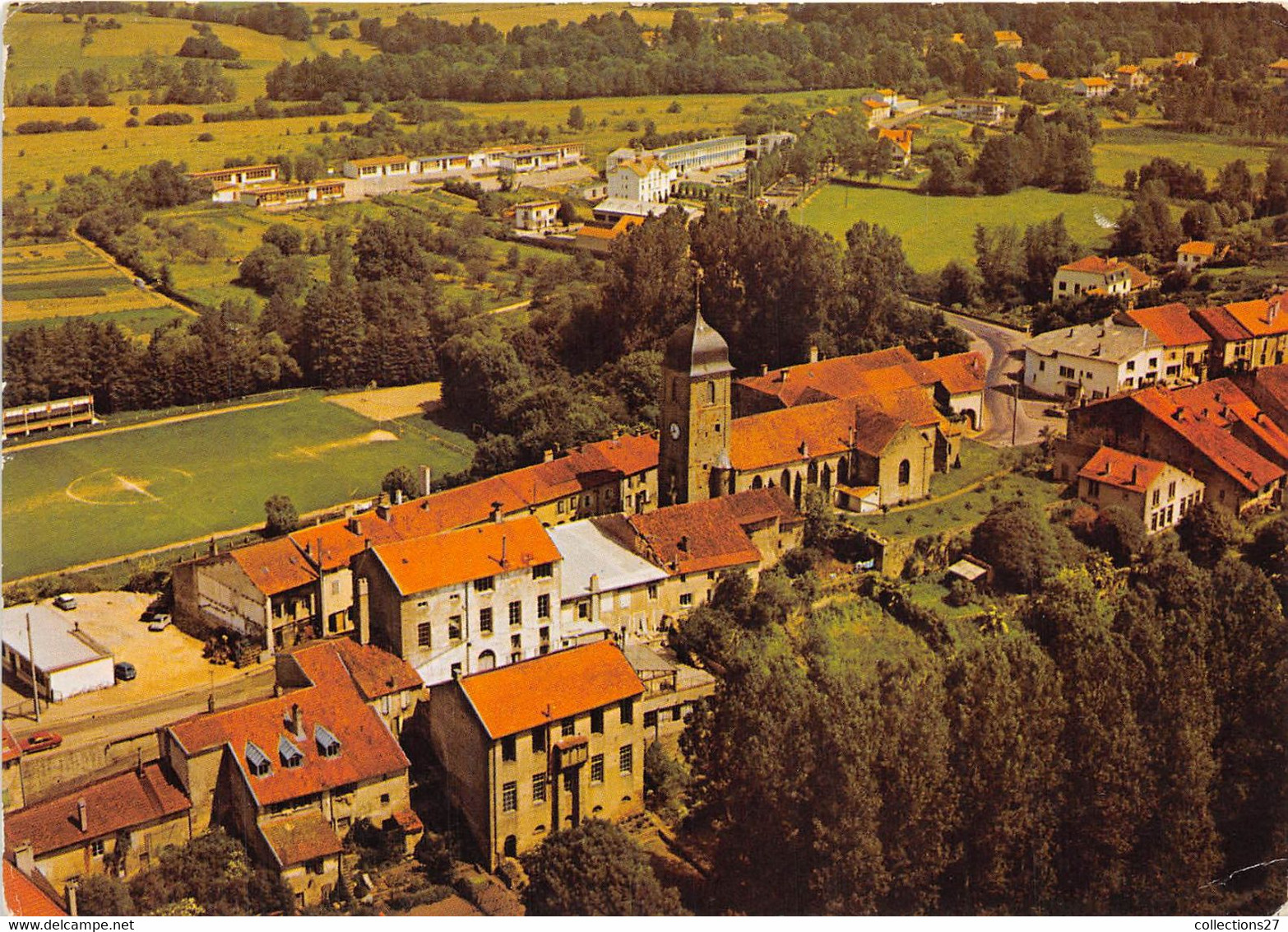 88-MONTHUREUX-SUR-SAONE- VUE GENERALE AERIENNE , LE COLLEGE - Monthureux Sur Saone