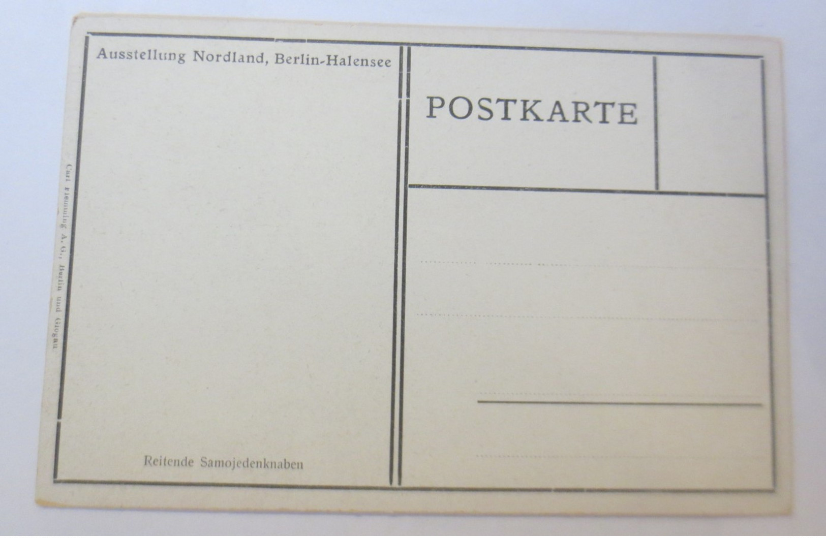 Ausstellung Nordland, Berlin Halensee, Reitende Samojedenknaben,  1910 ♥ (57896) - Other & Unclassified