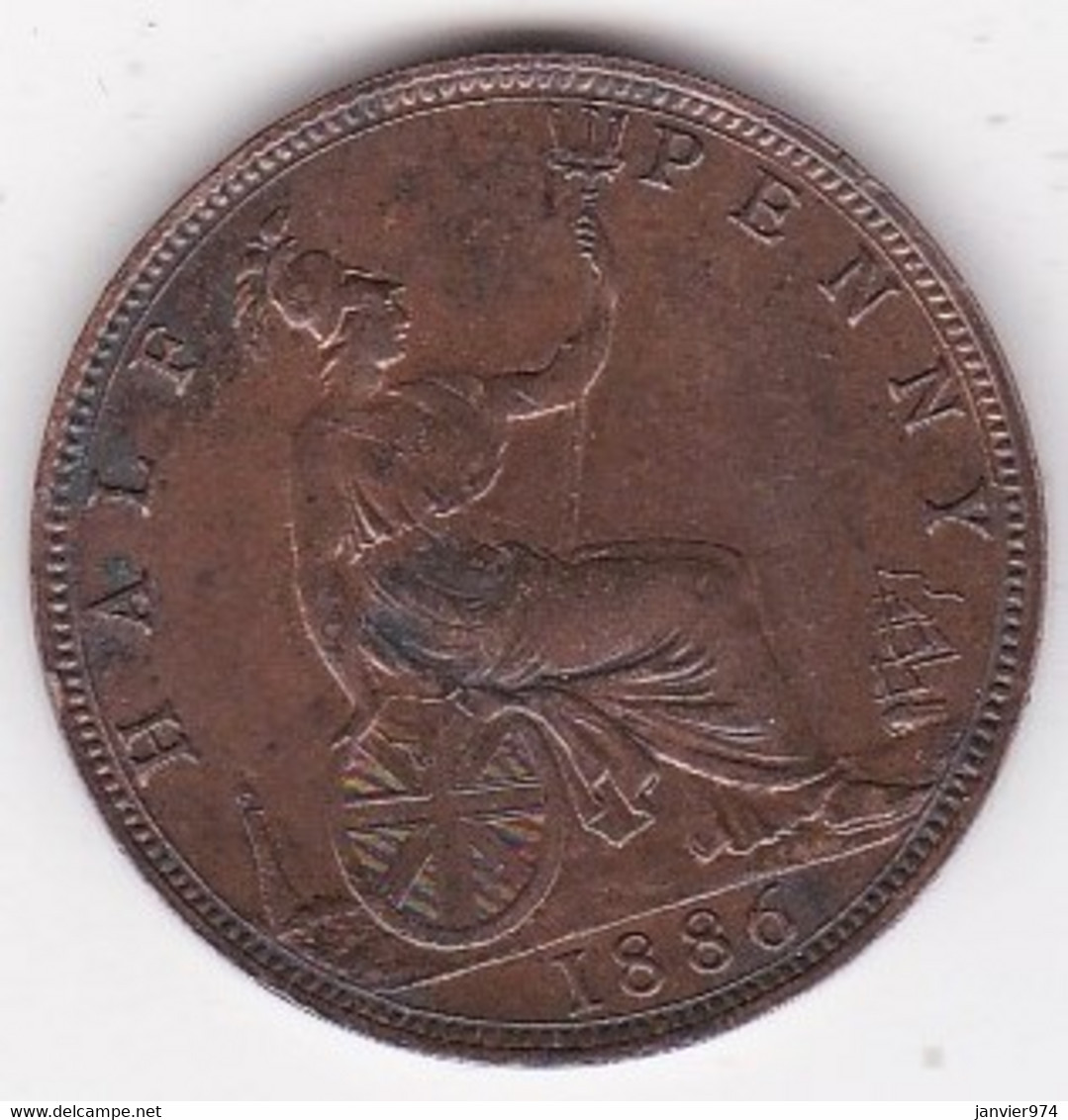 Grande-Bretagne 1/2 Penny 1886, Victoria, KM# 755 - C. 1/2 Penny