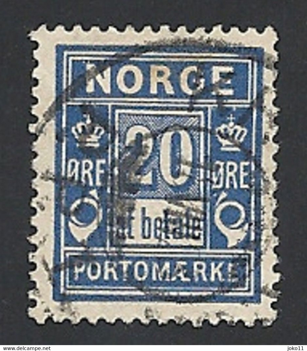 Norwegen Porto. 1899, Mi.-Nr. 5 II, Gestempelt - Gebruikt