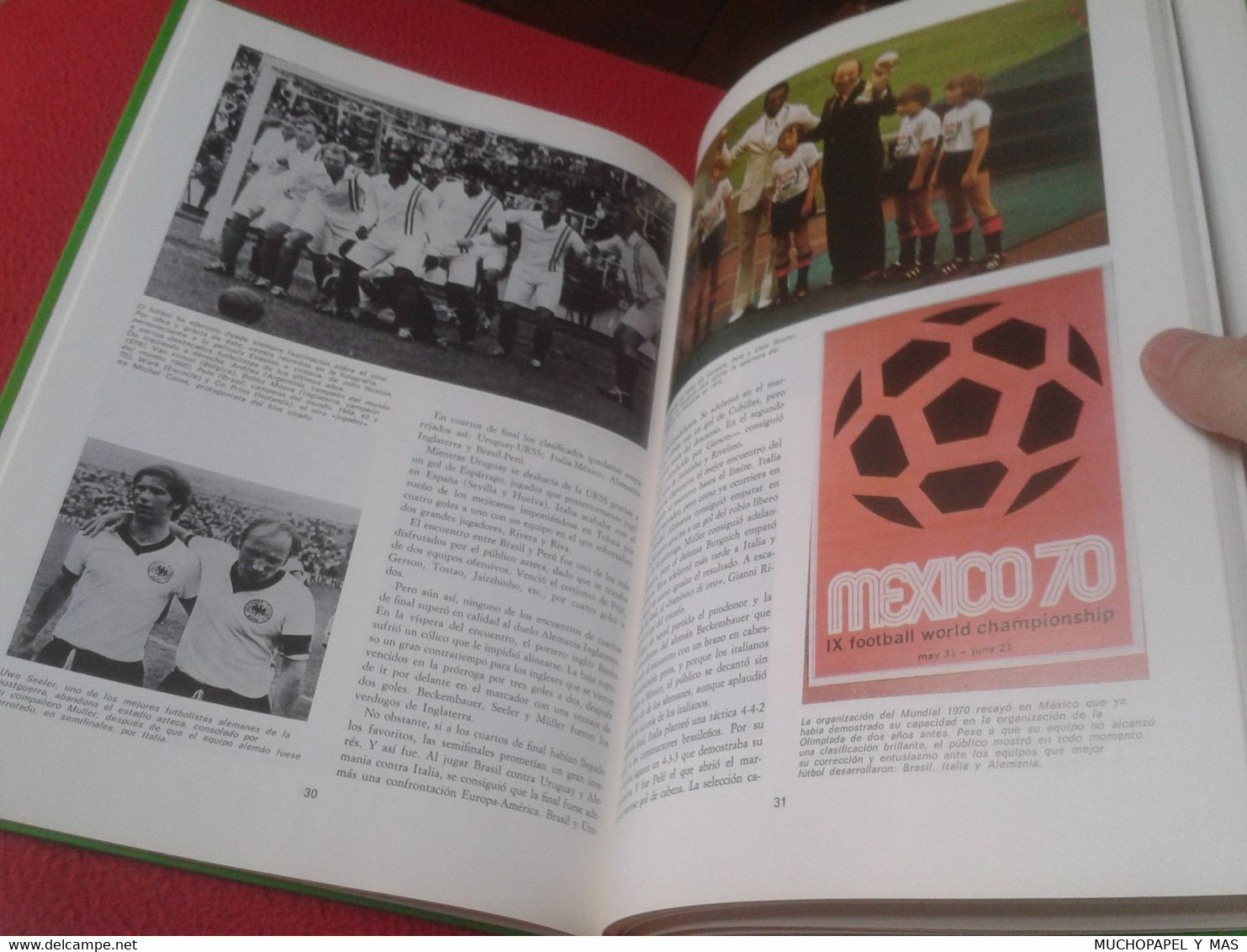 EL GRAN LIBRO DE LOS MUNDIALES 1930-1982 TODO SOBRE MUNDIAL ESPAÑA 82 1982 SPAIN WORLD CUP FOOTBALL BRAUN FÚTBOL SOCCER. - Andere & Zonder Classificatie