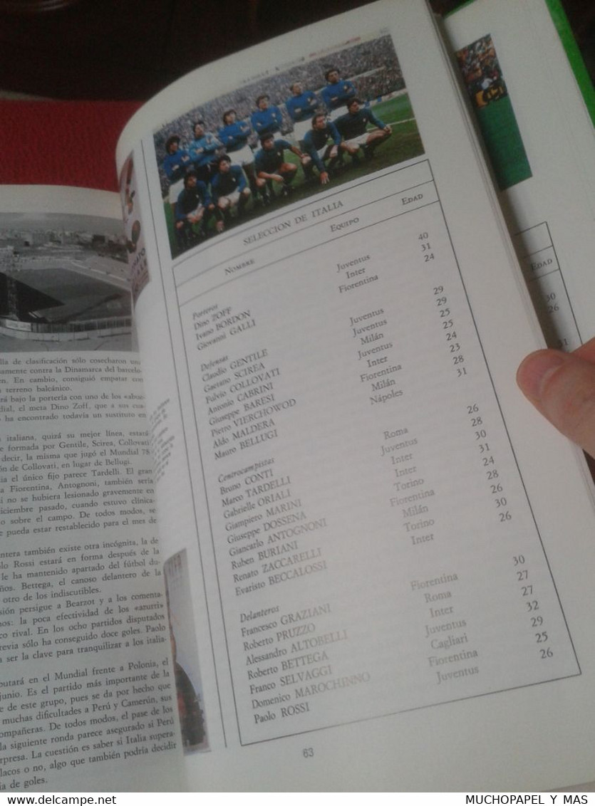 EL GRAN LIBRO DE LOS MUNDIALES 1930-1982 TODO SOBRE MUNDIAL ESPAÑA 82 1982 SPAIN WORLD CUP FOOTBALL BRAUN FÚTBOL SOCCER.