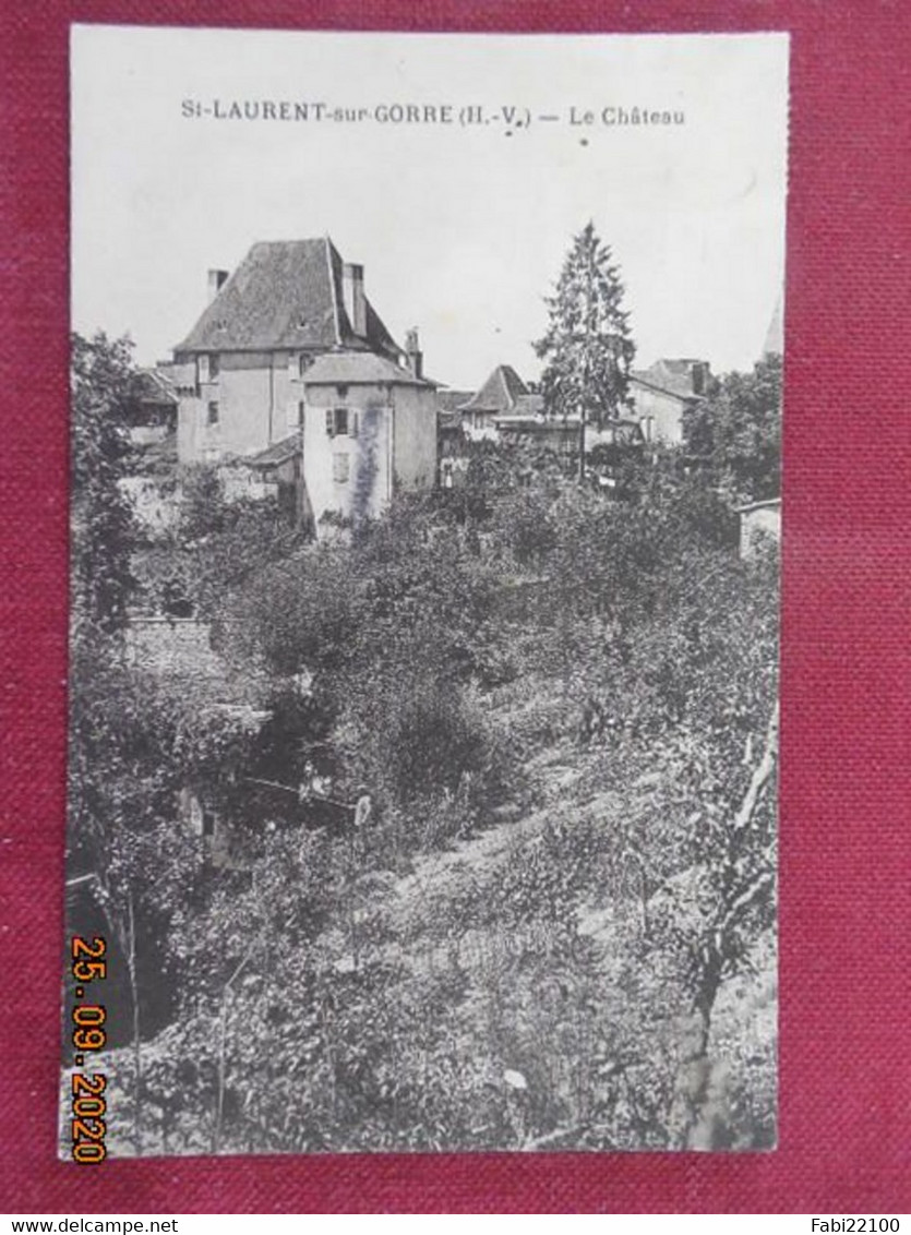 CPA - Saint-Laurent-sur-Gorre - Le Château - Saint Laurent Sur Gorre