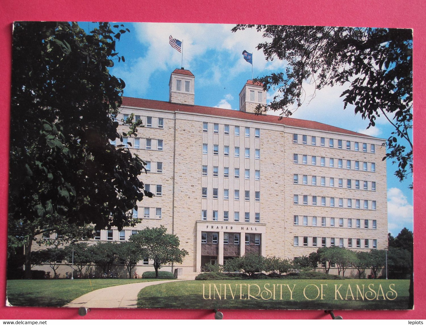Visuel Très Peu Courant - USA - Kansas - Lawrence - University Of Kansas - Fraser Hall - Excellent état - Lawrence