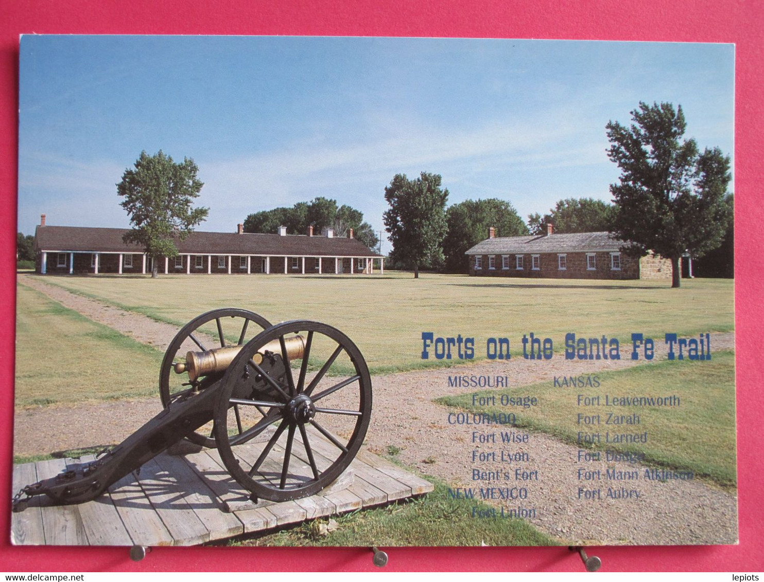 Visuel Très Peu Courant - USA - Kansas - Forts On The Santa Fe Trail - Excellent état - Autres & Non Classés