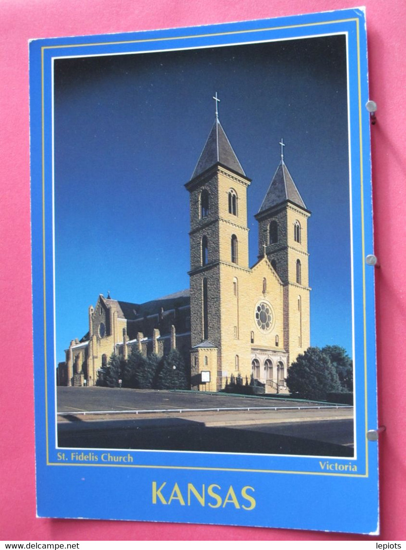 Visuel Très Peu Courant - USA - Kansas - Victoria - St. Fidelis Church - Très Bon état - Other & Unclassified