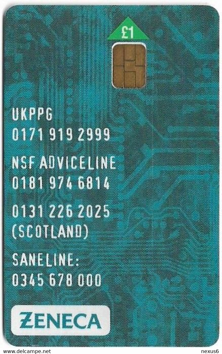 UK - BT (Chip) - PRO357 - BCM-020 - Zeneca, 1£, 18.500ex, Used - BT Promozionali