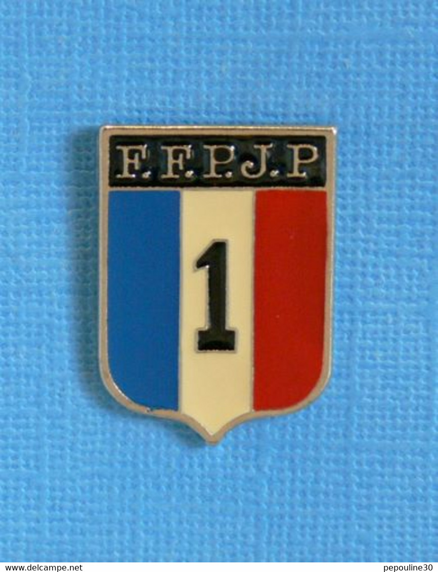 1 PIN'S //  ** FFPJP / FÉDÉRATION FRANÇAISE DE PÉTANQUE ET JEU PROVENÇAL / N°1 ** - Pétanque