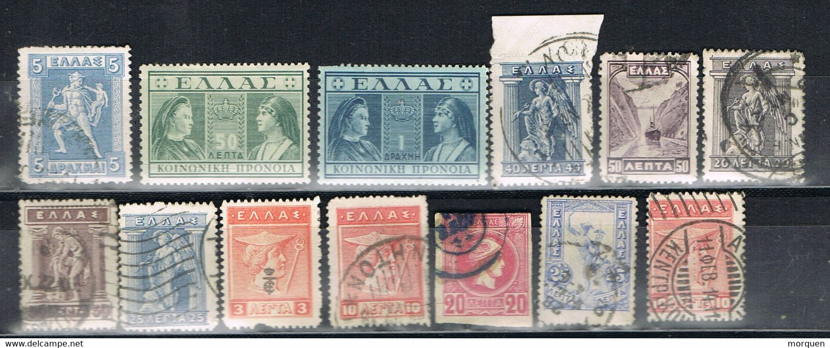 Pequeño Lote 13 Sellos GRECIA , Varias Epocas º/* - Used Stamps