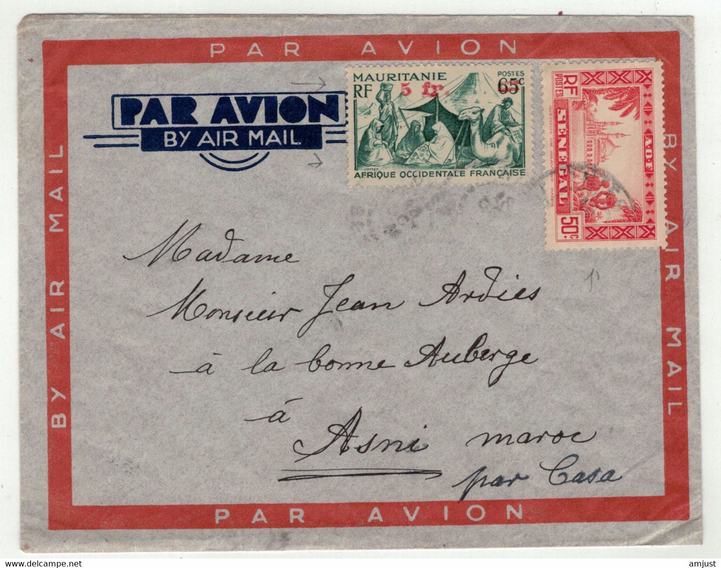 France // Ex-colonies // Sénégal // 19.. // Lettre Pour Le Maroc - Covers & Documents