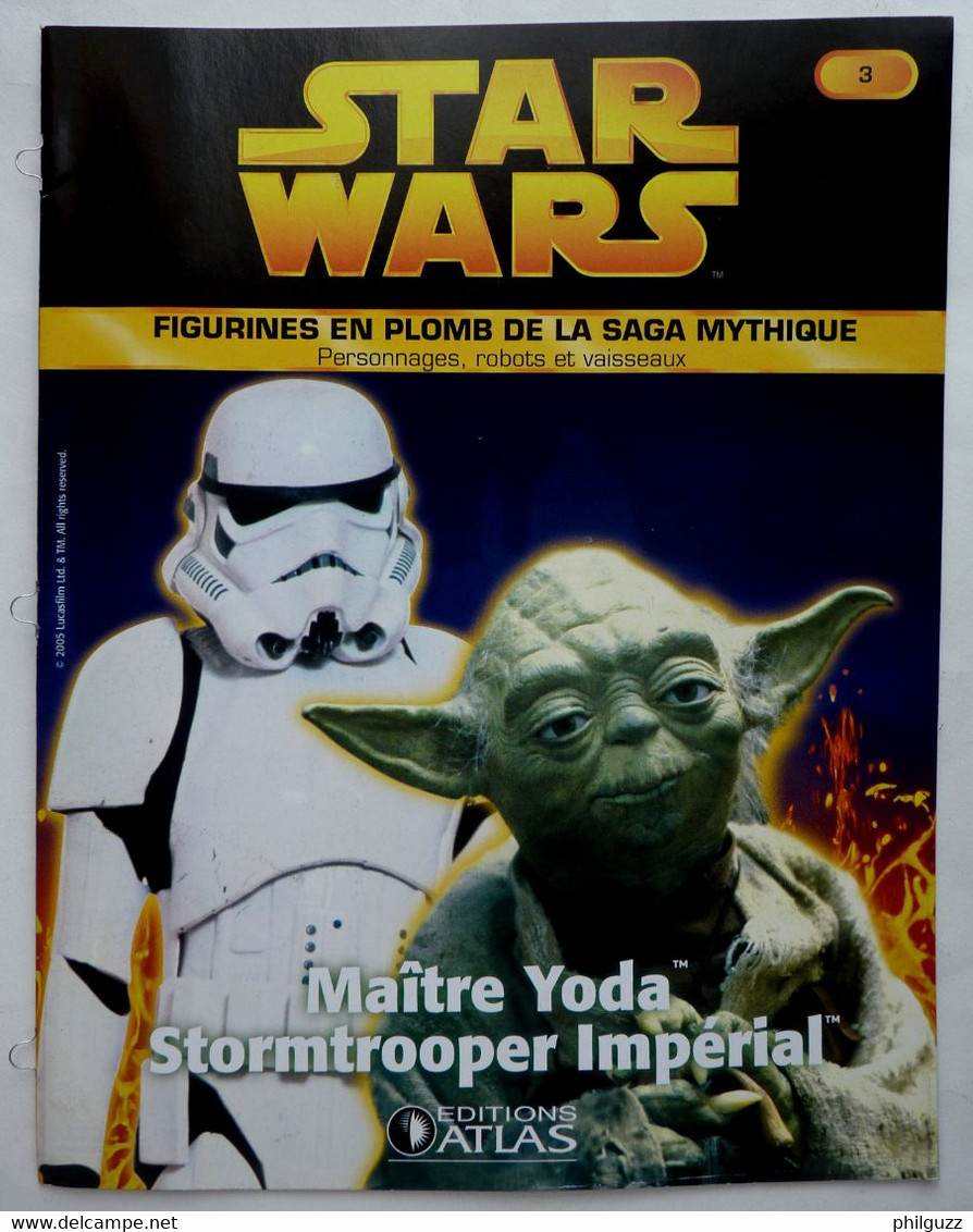 LIVRET EDITIONS ATLAS STAR WARS FIGURINES 2005 3 (2) - YODA ET STORMTROOPER - Episode I