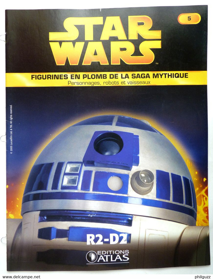 LIVRET EDITIONS ATLAS STAR WARS FIGURINES 2005 5 - R2 - D2 R2-D2 - Episodio I