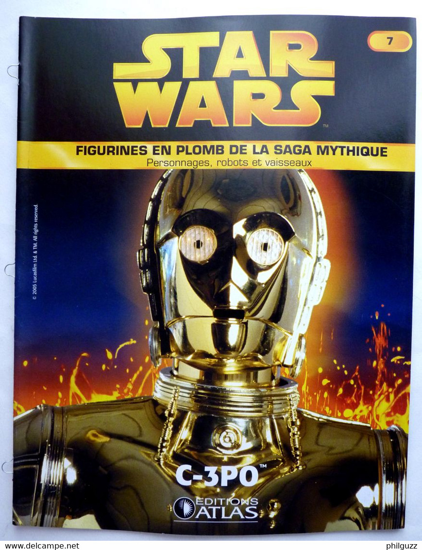 LIVRET EDITIONS ATLAS STAR WARS FIGURINES 2005 6 - C - 3PO C-3PO - Episodio I