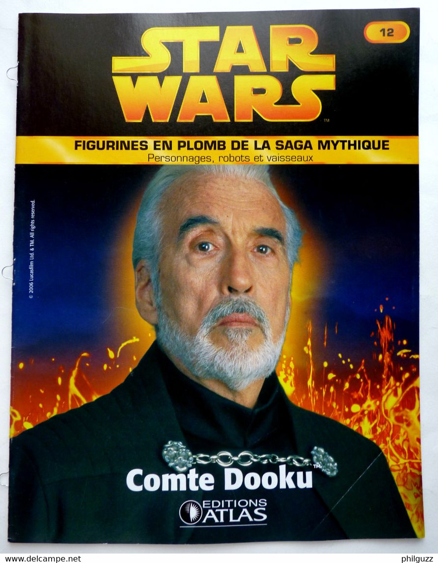 LIVRET EDITIONS ATLAS STAR WARS FIGURINES 2006 12 - COMTE DOOKU - Episodio I