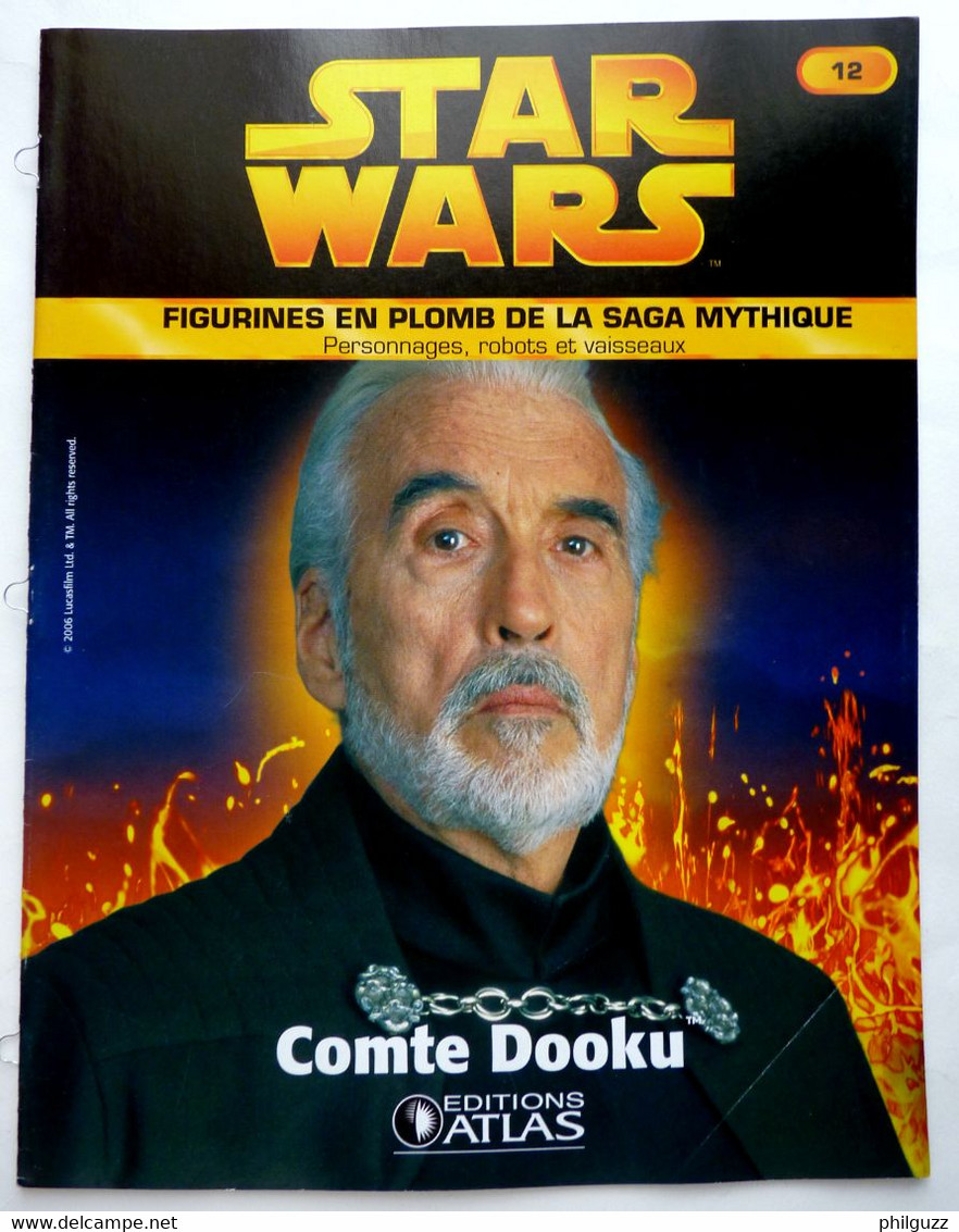 LIVRET EDITIONS ATLAS STAR WARS FIGURINES 2006 12 - COMTE DOOKU - Episode I