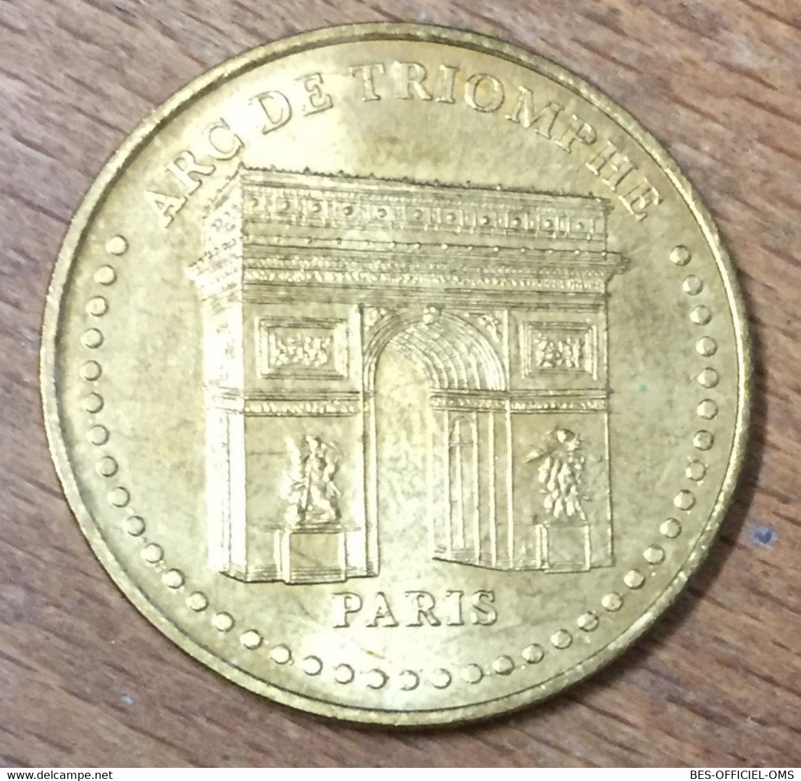 75008 PARIS ARC DE TRIOMPHE MDP 2009 EVM MÉDAILLE SOUVENIR MONNAIE DE PARIS JETON TOURISTIQUE MEDALS COINS TOKENS - 2009