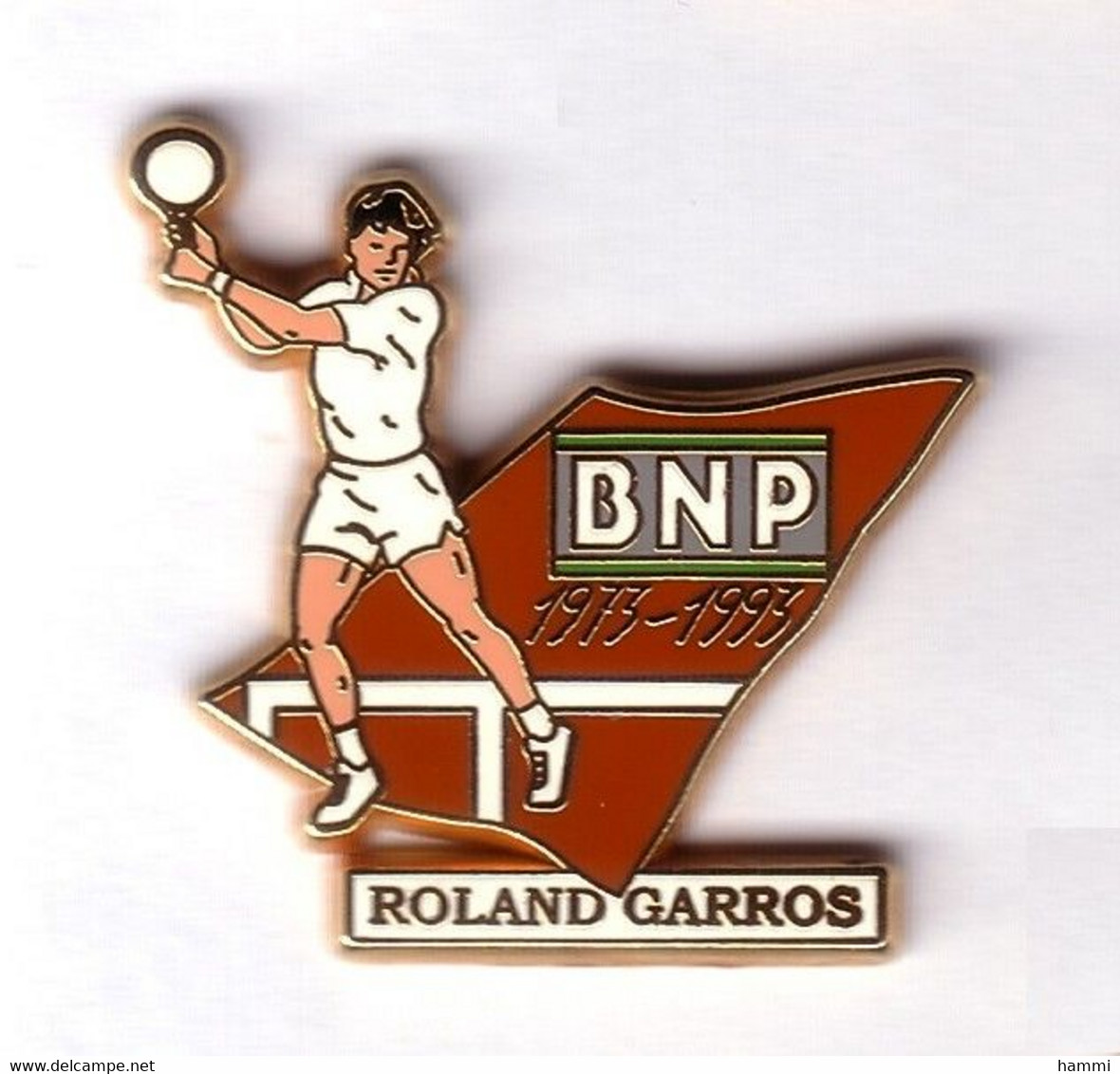 AB301 Pin's TENNIS ROLAND GARROS BNP ARTHUS BERTRAND Achat Immédiat - Tennis