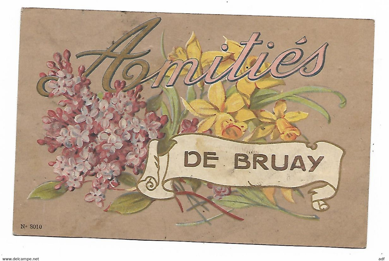 CPA FANTAISIE AMITIES DE BRUAY ( SUR ESCAUT ? ), NORD 59 ? - Bruay Sur Escaut