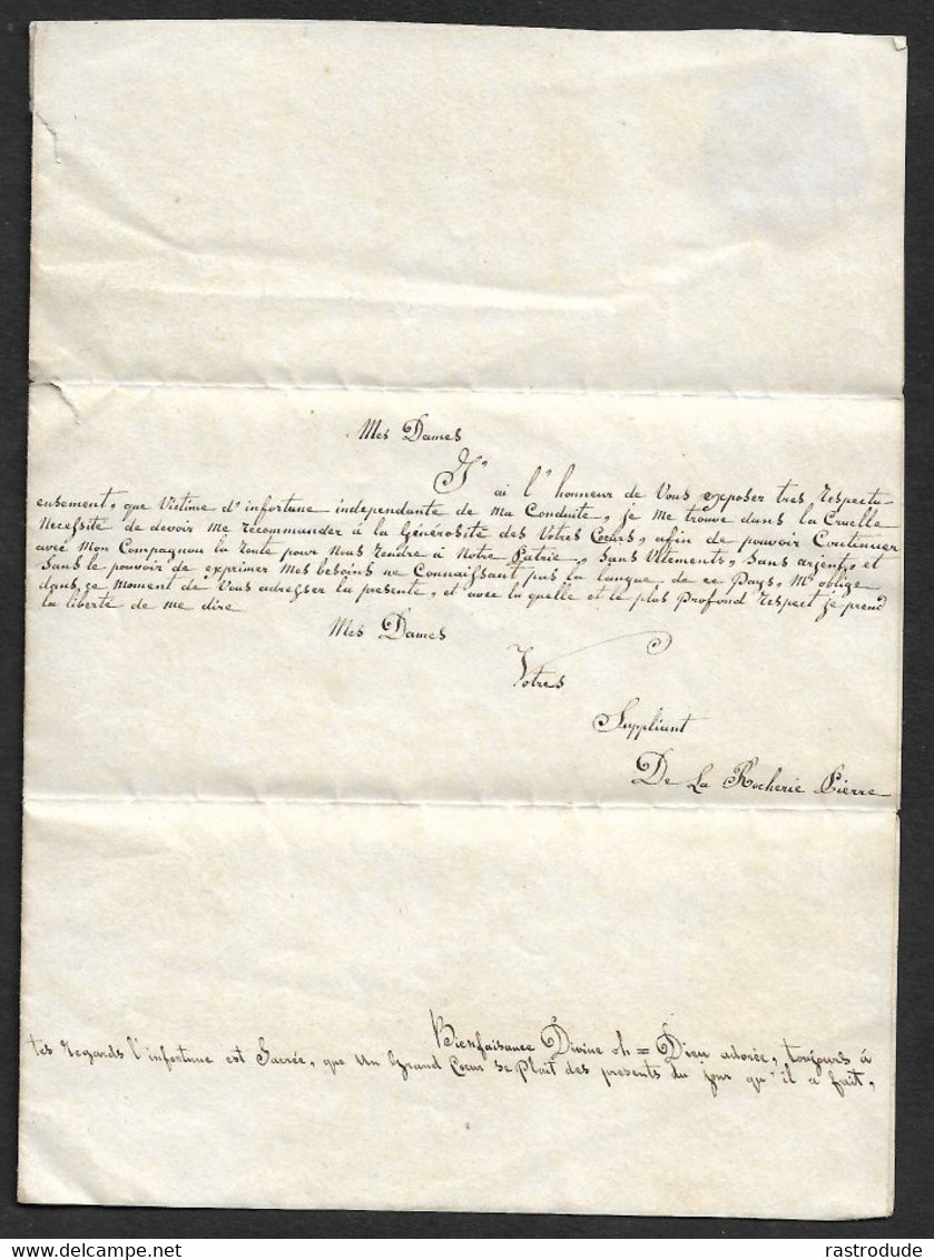 Milieu XIXe - LAC - Écriture Minuscule ! - Un Messieurs Qui Demande De L'argent - Manuscrit Très Inhabituel - Manuscritos