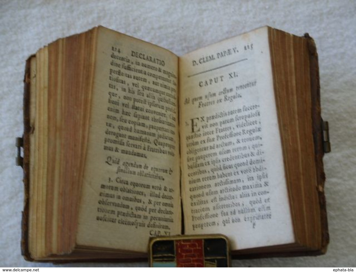 Saint François D'Assise. La Régle Et Testament. Edition: 1761, Duaci, Derbaix, Livre Miniature: 10 X 6,5 Cm. - Before 18th Century