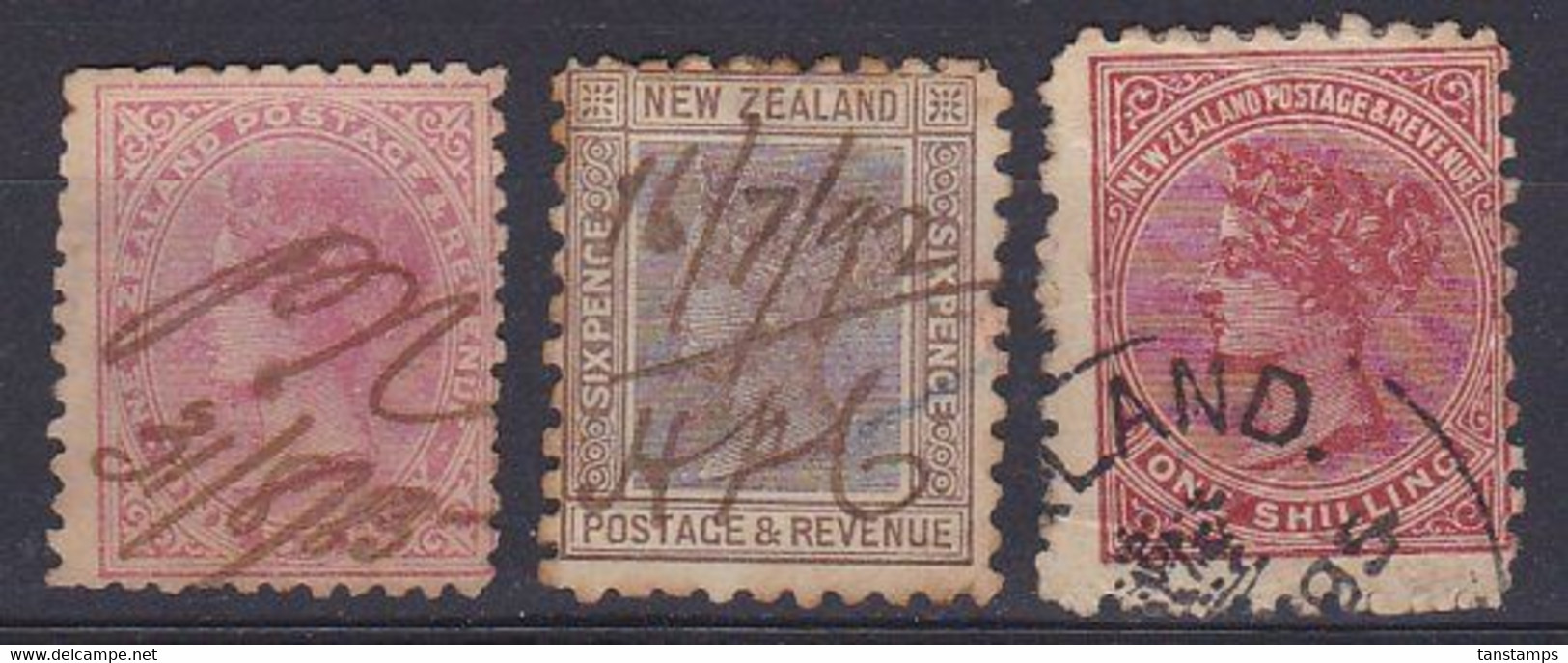 QUEEN VICTORIA 3 X SSF REVENUE USE - Postal Fiscal Stamps