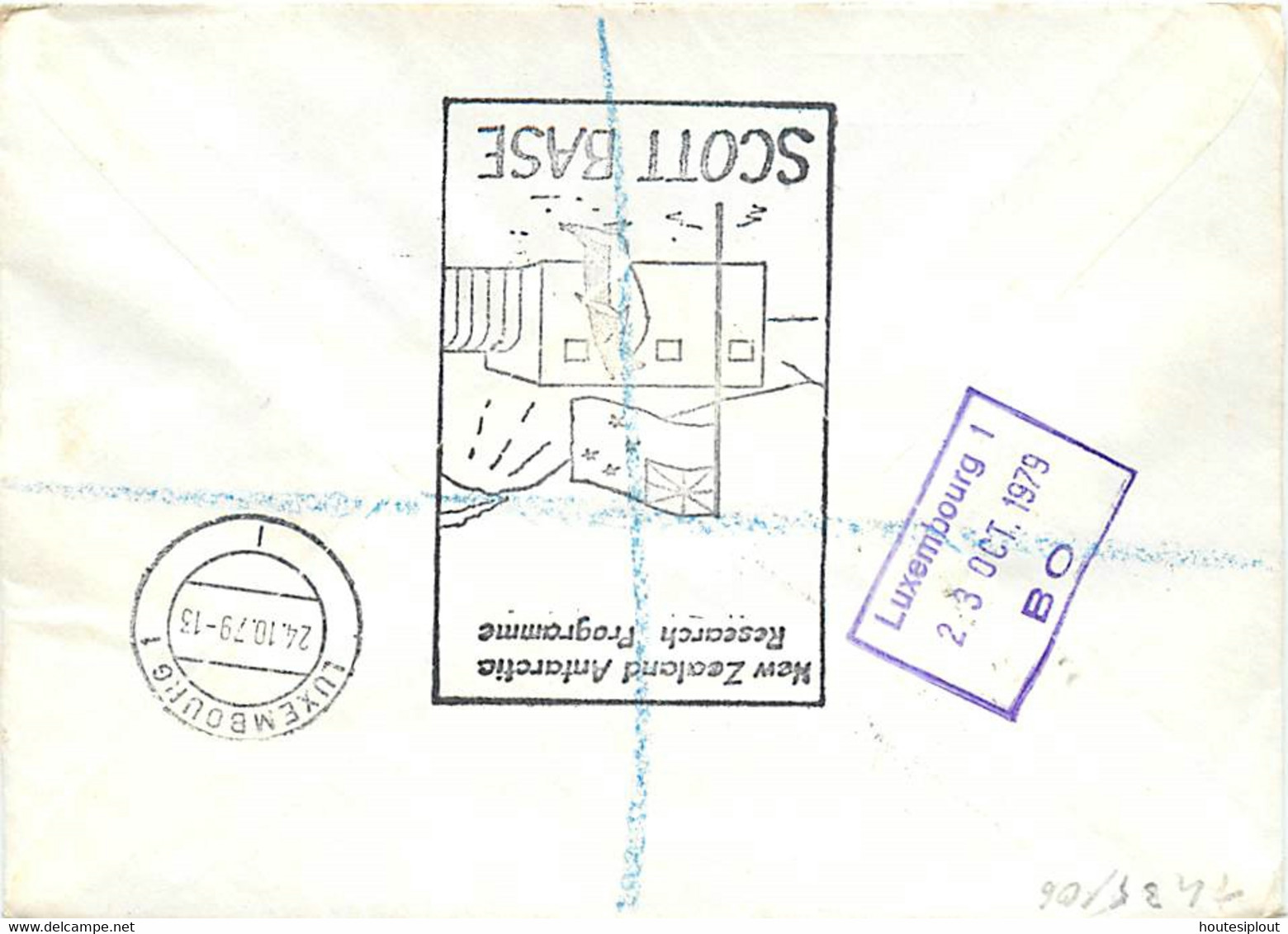 Nelle Zélande. Ross Dependency L. Rec. Scott Base > Luxembourg 1979 - Cartas & Documentos
