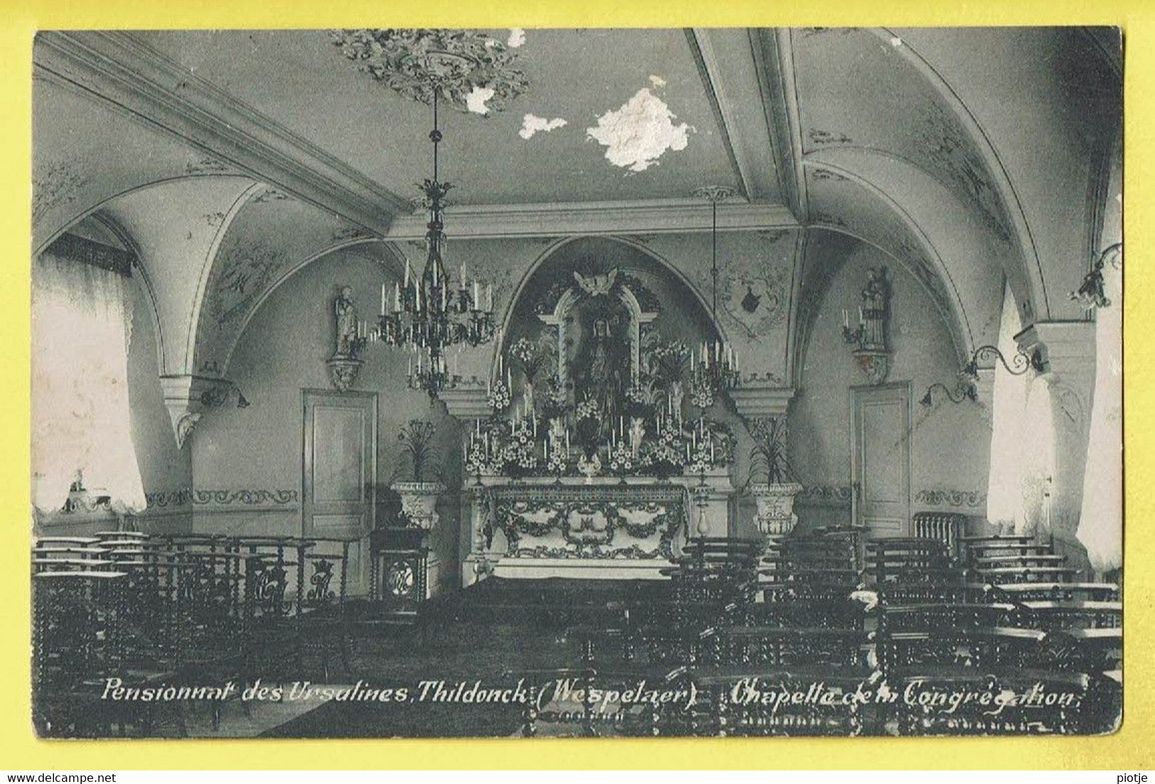 * Tildonk - Thildonck (Haacht - Brabant) * (Edit C. Van Cortenbergh) Pensionnat Ursulines Wespelaer, Chapelle Autel - Haacht