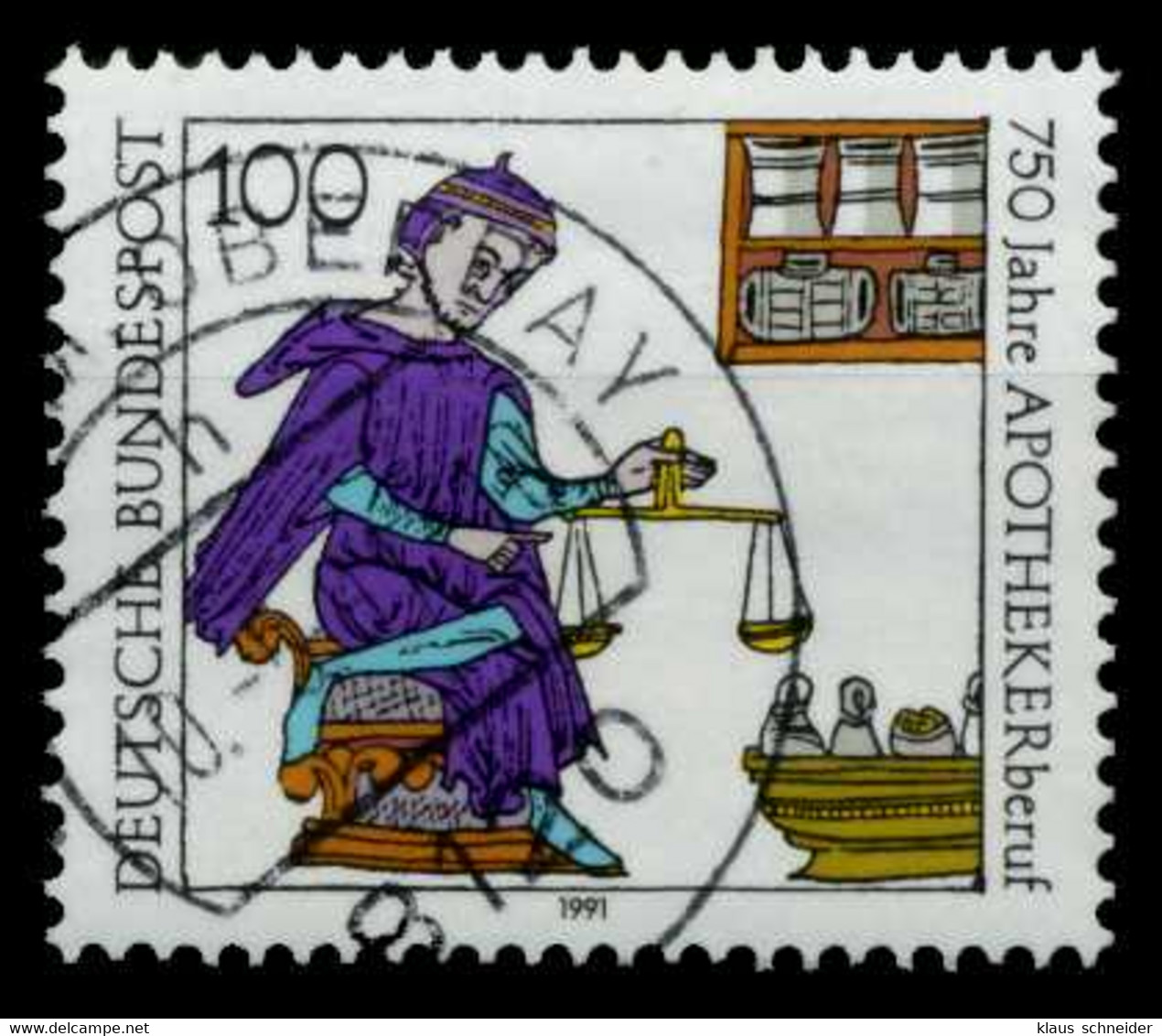 BRD 1991 Nr 1490 Zentrisch Gestempelt X84E072 - Used Stamps