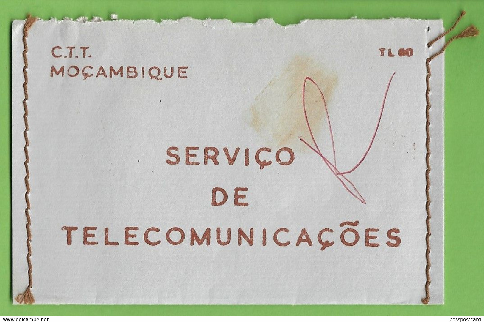 História Postal - Filatelia - Serviço Telegráfico - Telegrama - Telegram - Philately - Moçambique - Portugal - Briefe U. Dokumente