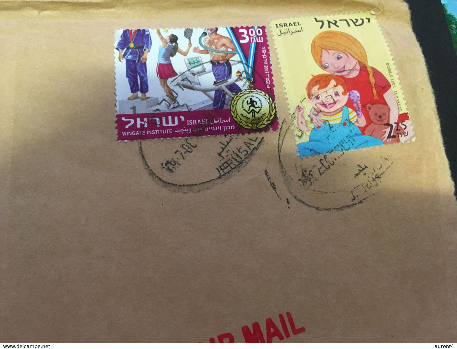 (Q 20 A Side) Israel Cover Posted To Australia - 2006 ? 25x18 Cm Cover - (if Wanted We Can Cut And Send The Stamps Only) - Cartas & Documentos