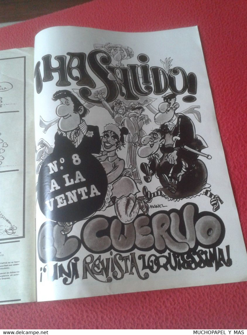 ANTIGUA REVISTA MAGAZINE SÁTIRA SATÍRICA COMICS EL PAPUS Nº 384 26-9-1981 LA BATALLA DE GIBRALTAR...ESPAÑA SPAIN ESPAGNE