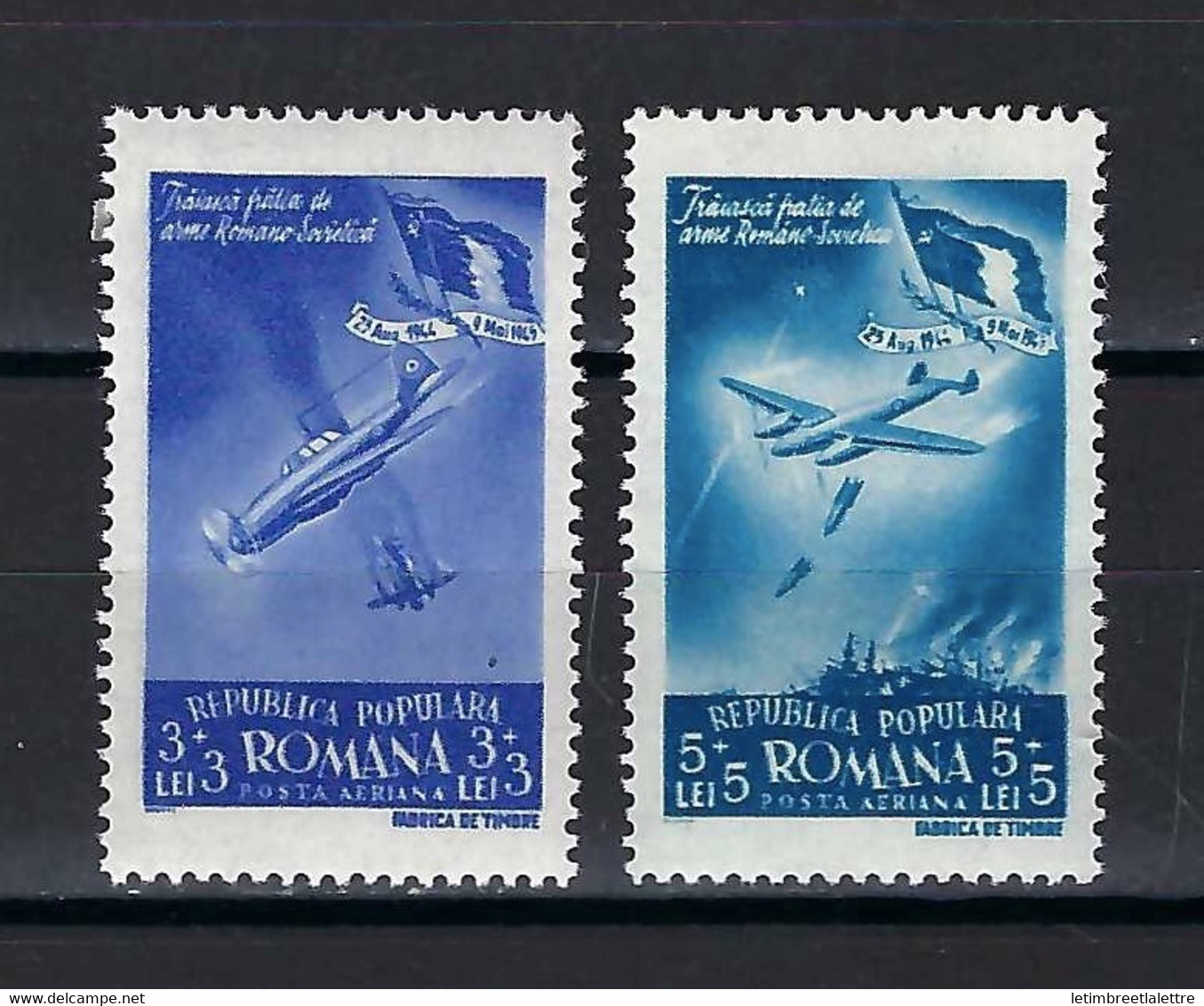 ⭐ Roumanie - Poste Aérienne - YT N° 47 Et 48 * - Neuf Avec Charnière - 1948 ⭐ - Nuovi