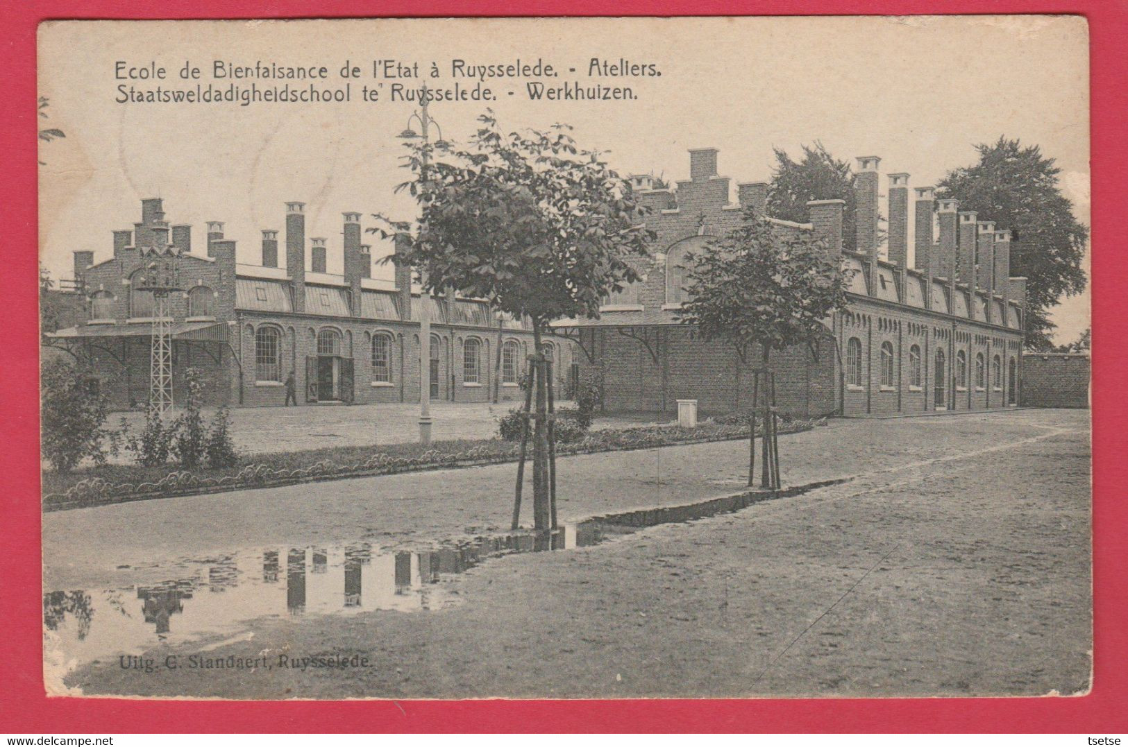 Ruiselede - Staatsweldadigheidschool - Werkhuizen. - 1920 ( Verso Zien ) - Ruiselede