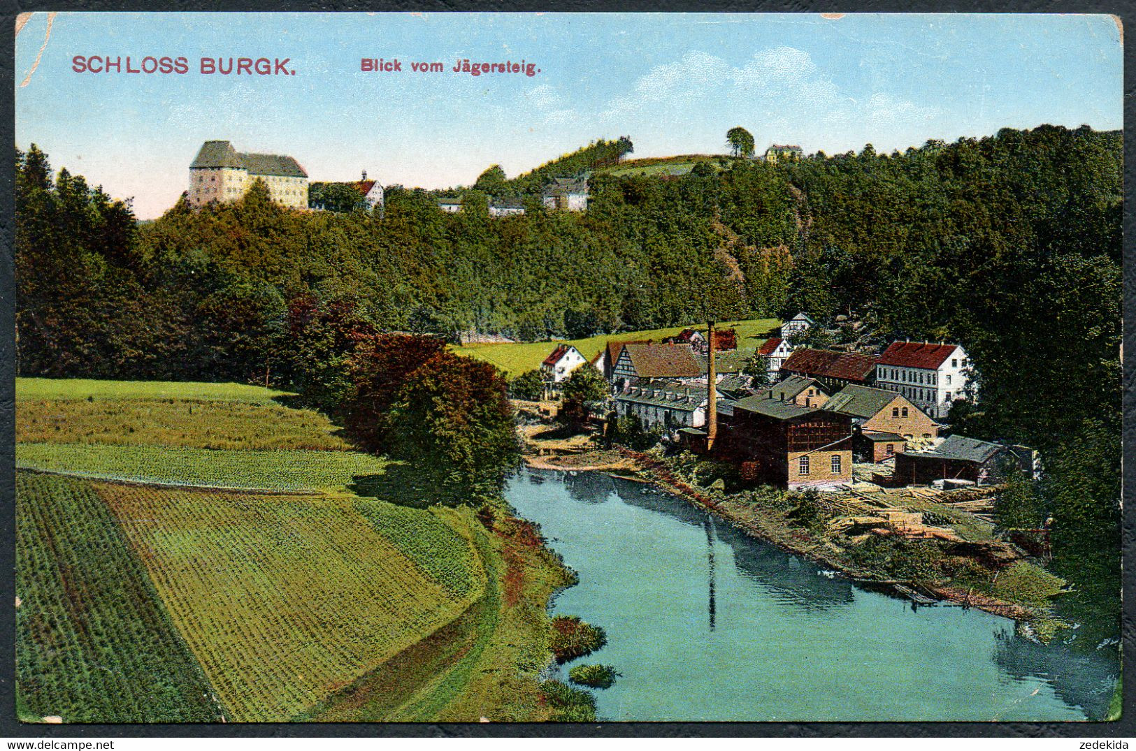 E1683 - Burgk Schleiz - Blick Vom Jägersteig - Paul König - Schleiz