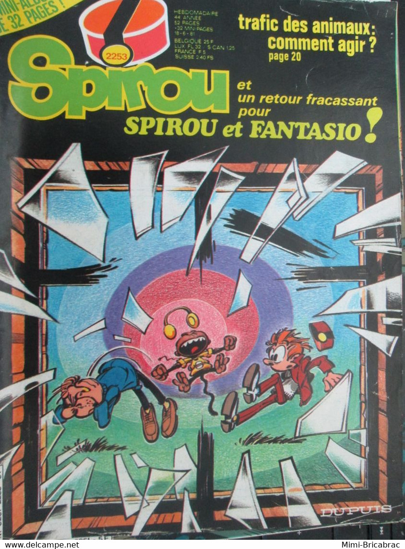 SPI920 COUVERTURE (plastifiable Sur Demande) REVUE SPIROU Années 60/70 / SPIROU Par FOURNIER - Spirou Et Fantasio