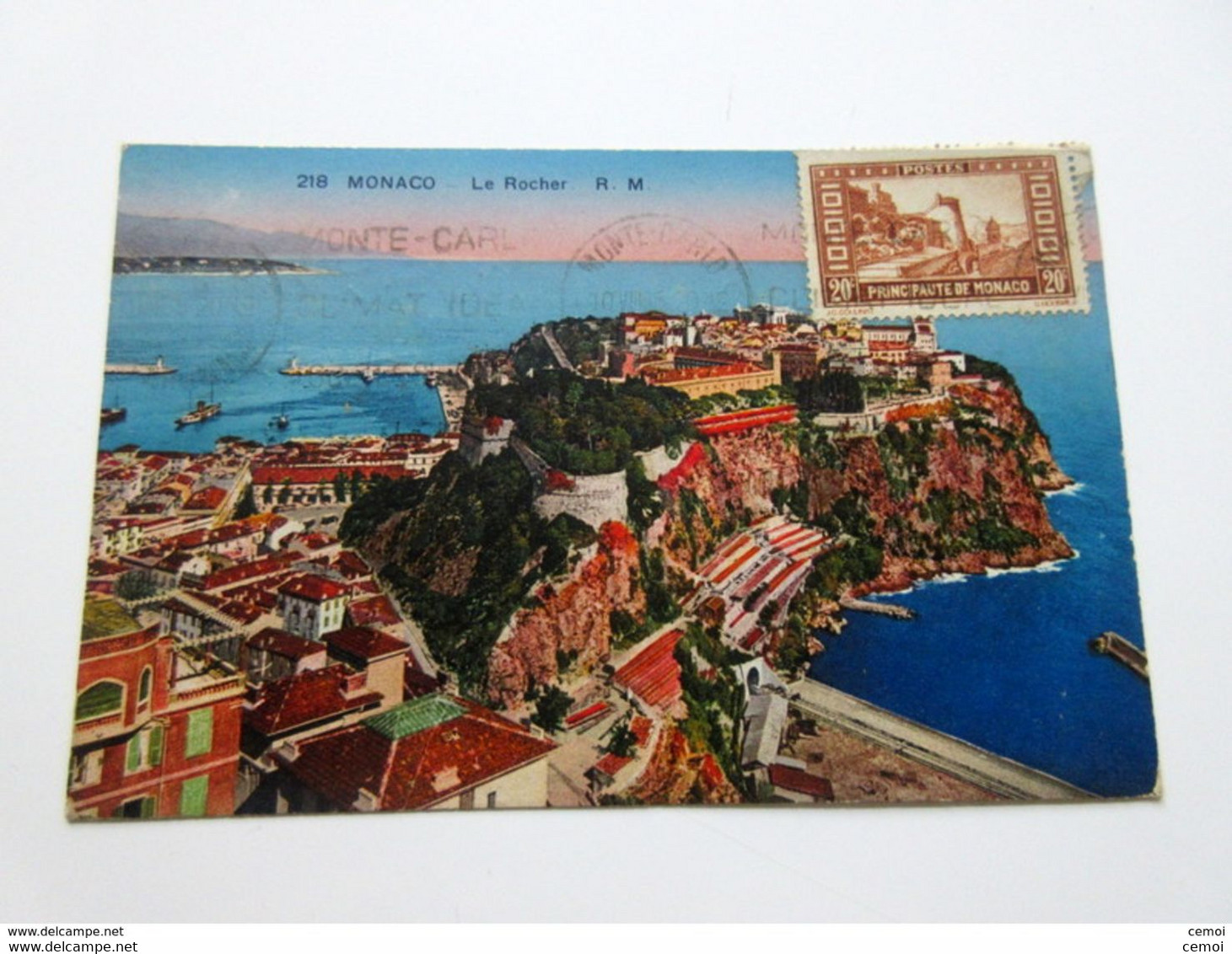 Lot De 18 CPA/CPSM De MONACO Toutes Timbrées - 23 Timbres monégasques Dont 19 Timbres Différents + 2 Timbres Taxe França - Colecciones & Lotes